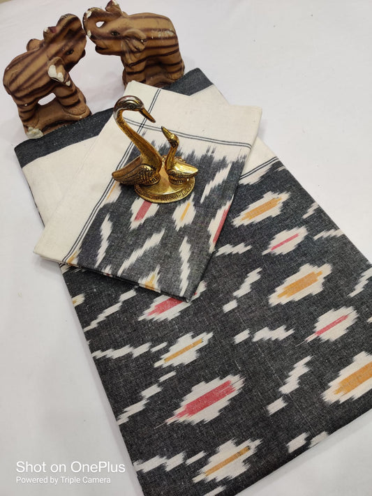 Ikat Double Cot Cotton Bedsheet