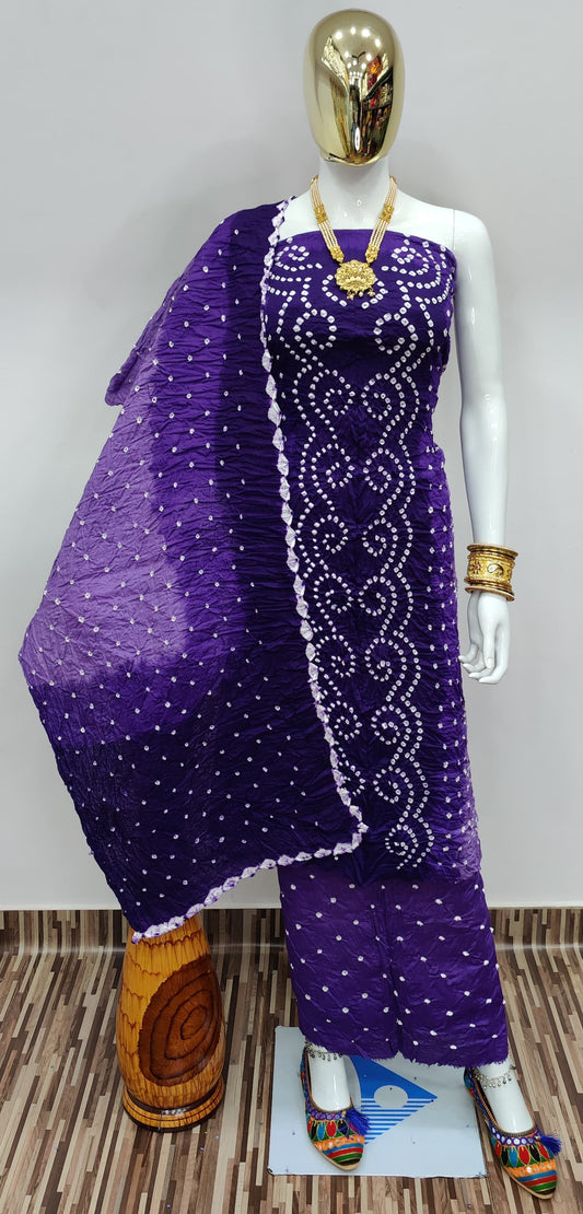 Bandhej Cotton Dress Material