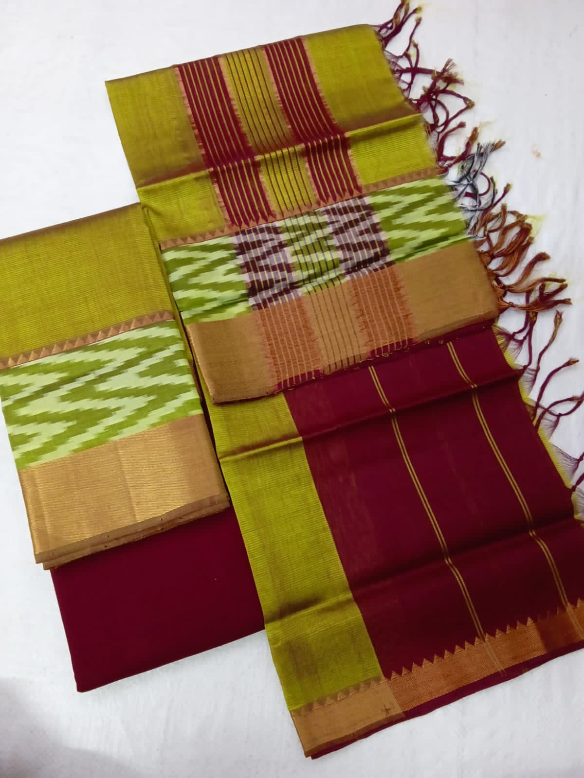 Mangalagiri Silk Dress Material