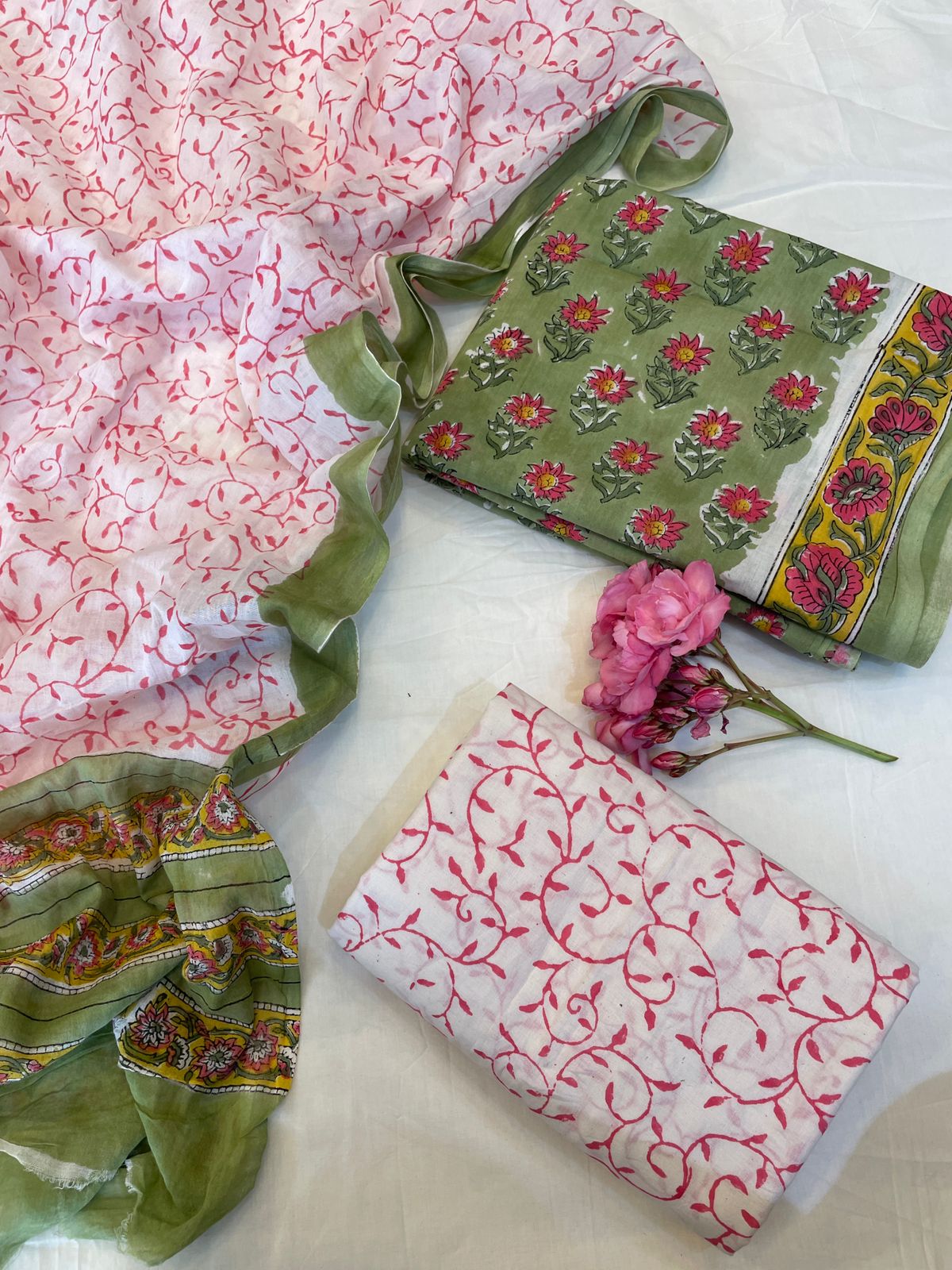 Hand Block Printed Cotton Dress Material – RKG SHOPPING