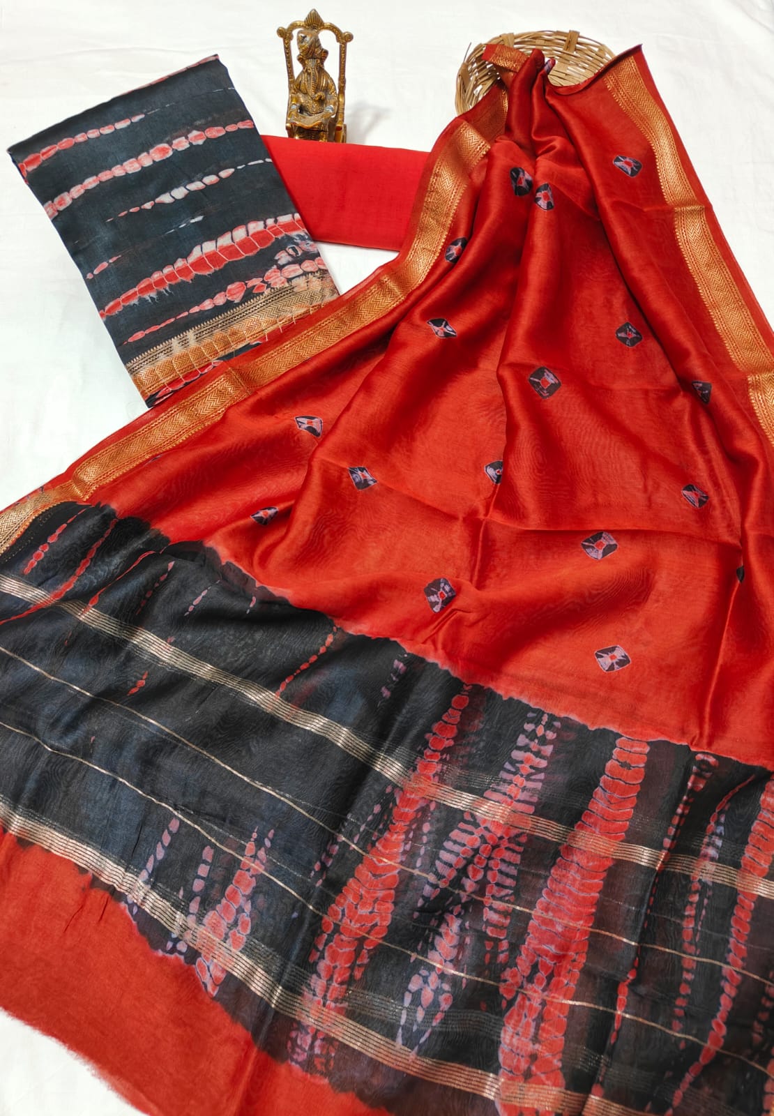 Maheshwari Silk Cotton Dress Material