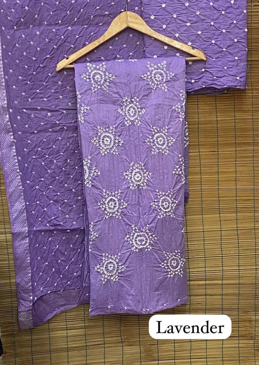 Bandhej Cotton Dress Material