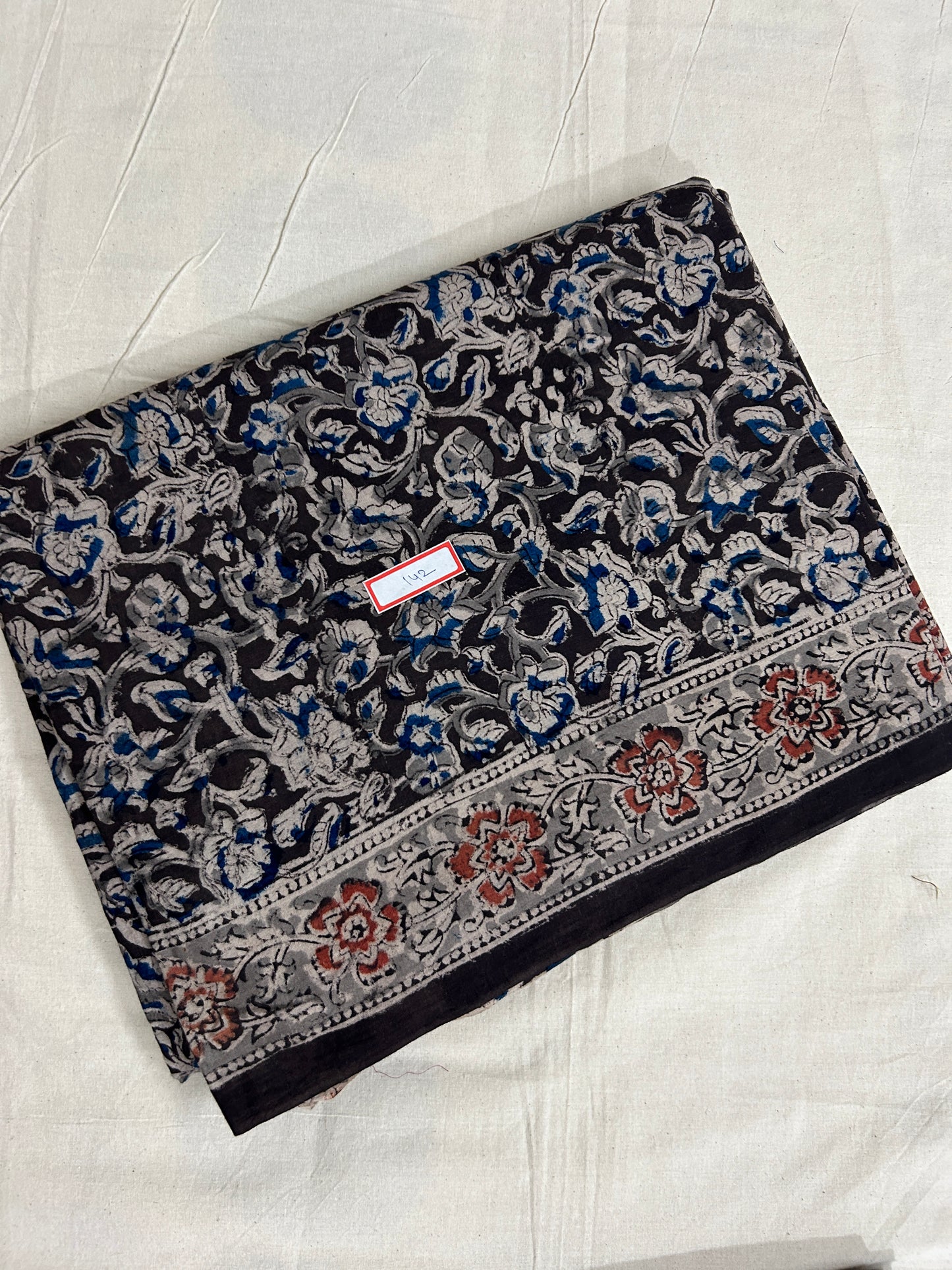 Kalamkari Cotton Saree with Blouse #
