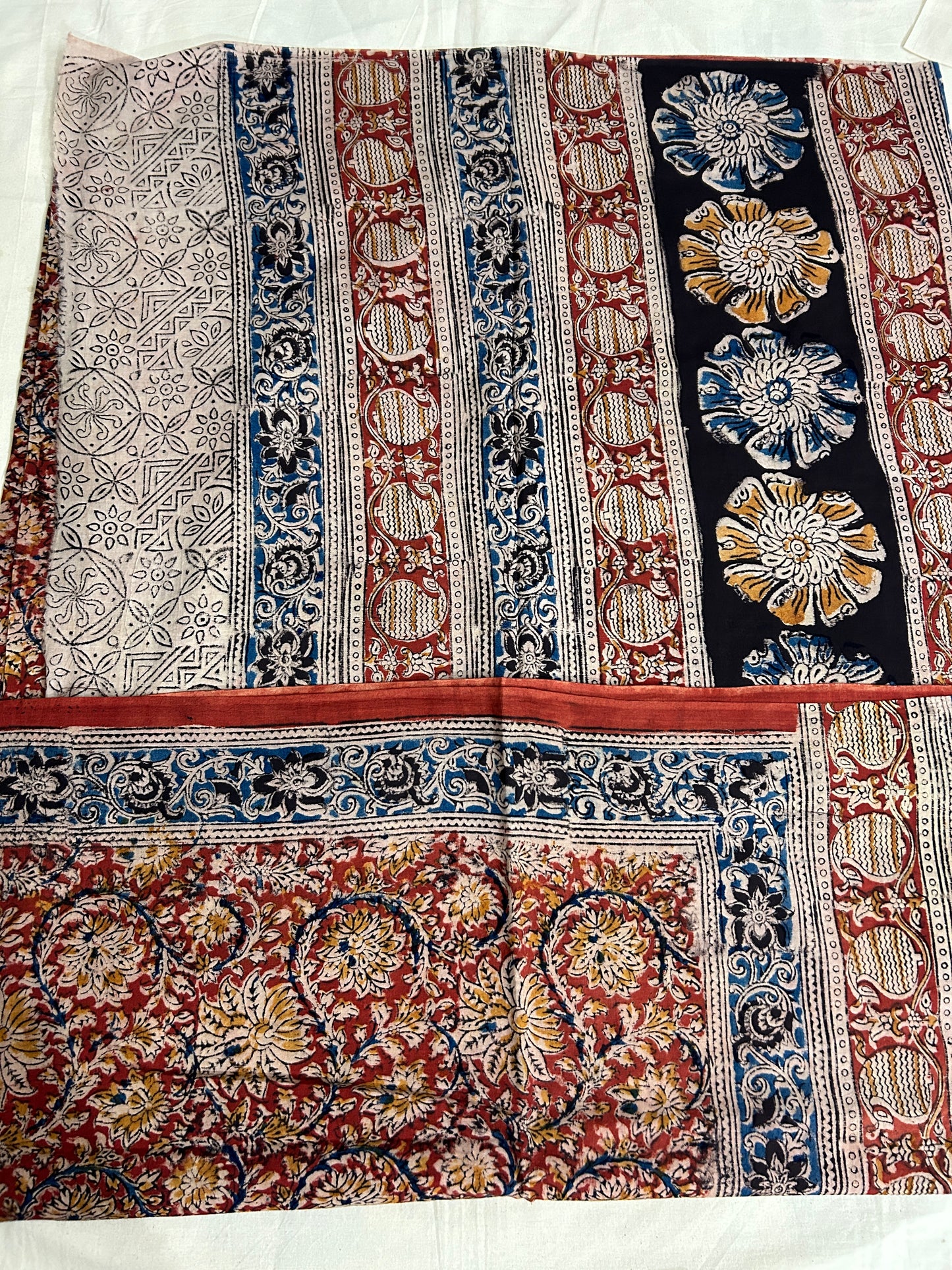 Kalamkari Cotton Saree with Blouse #