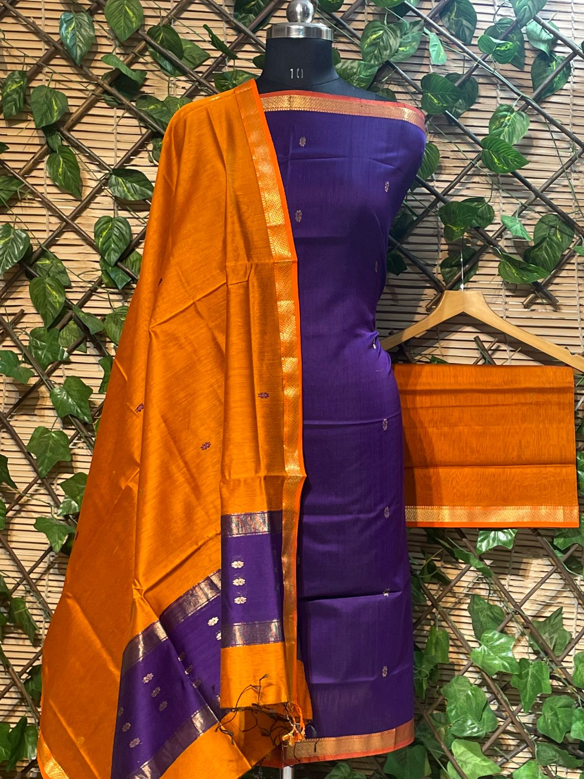 Maheshwari Silk Cotton Dress Material