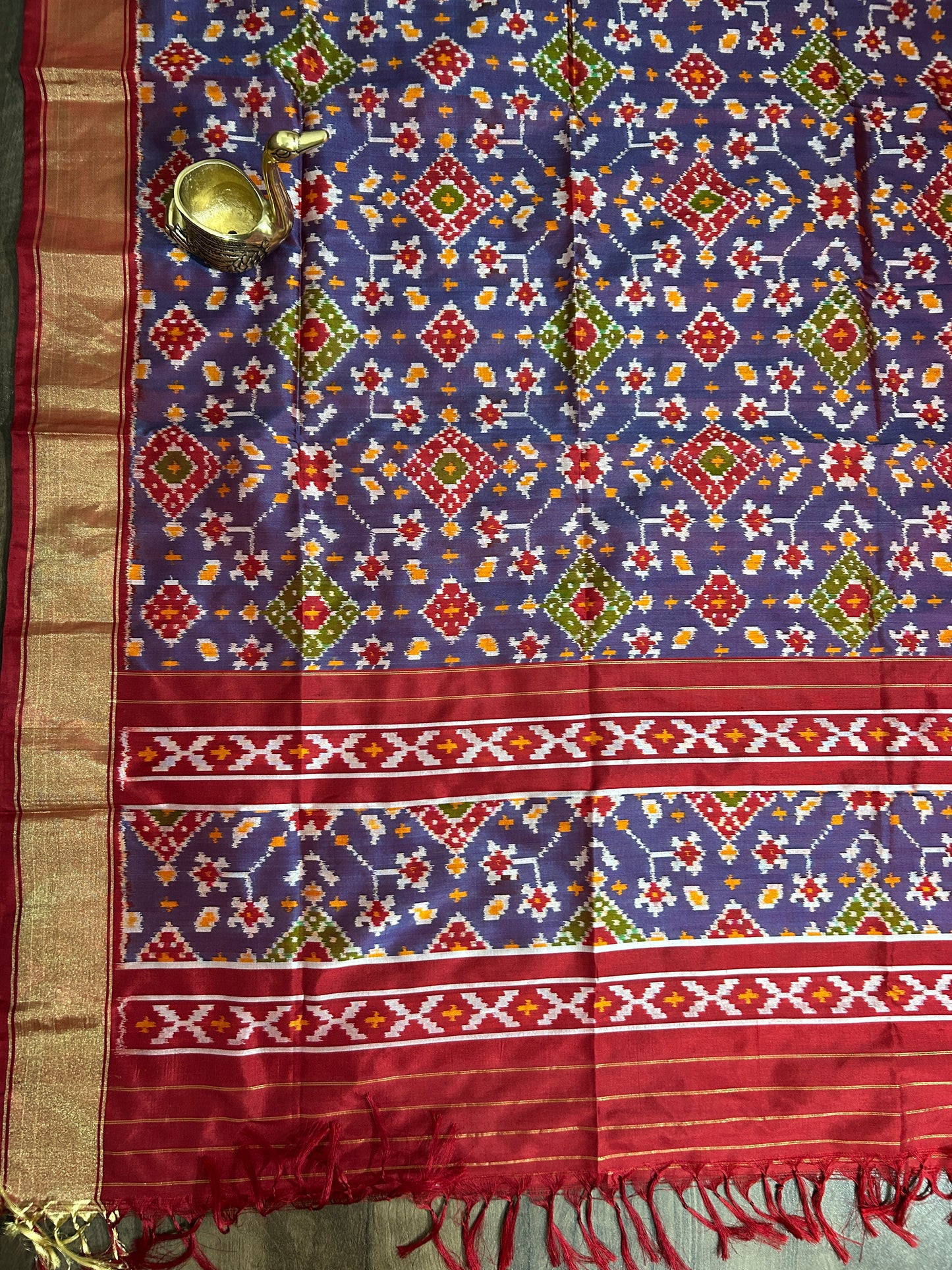 Putapakka Pure Silk Dupatta in Patola Motives
