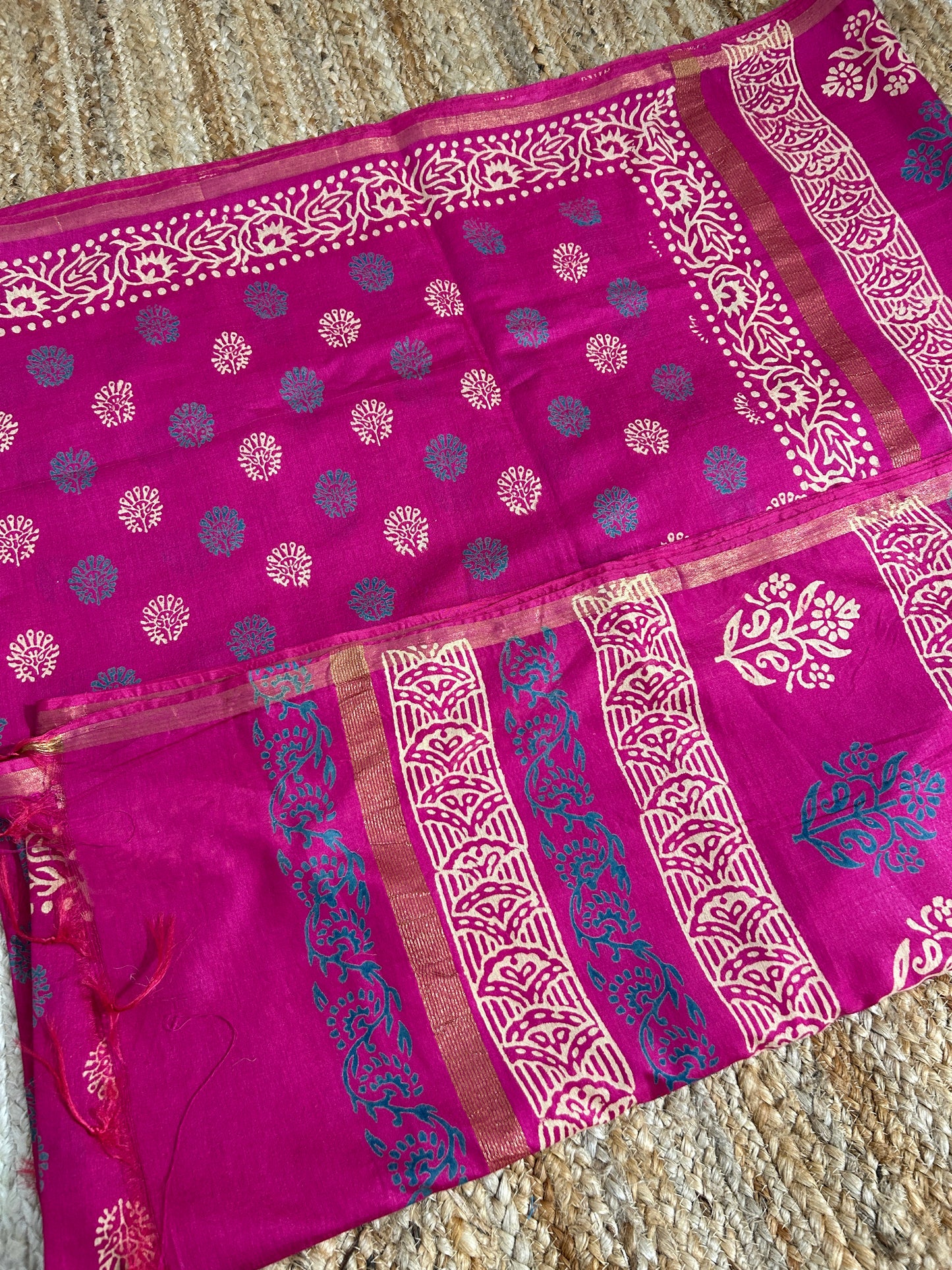 Soft Silk Batik Saree with Blouse
