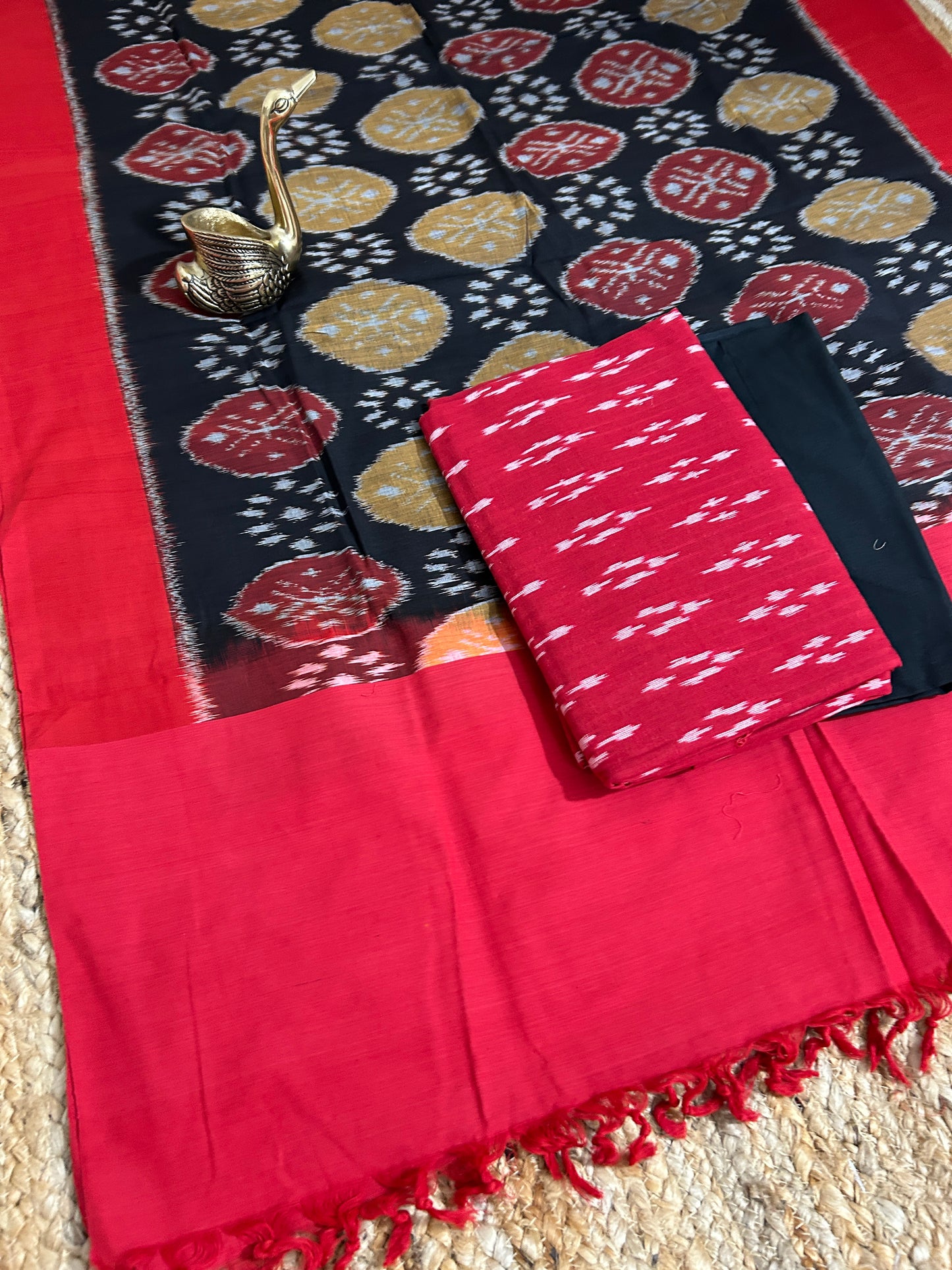 Double Ikat Cotton Dress Material