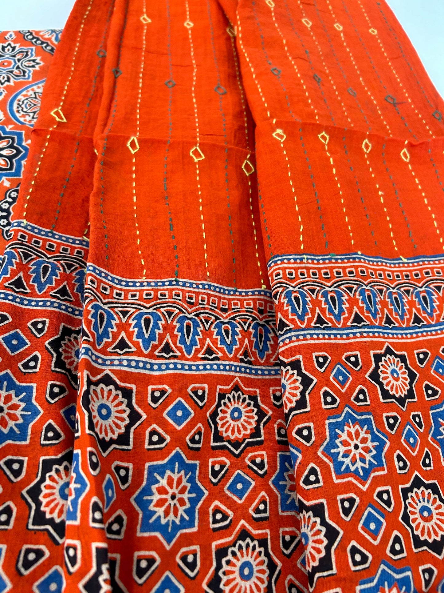 Ajrakh Cotton Dress Material