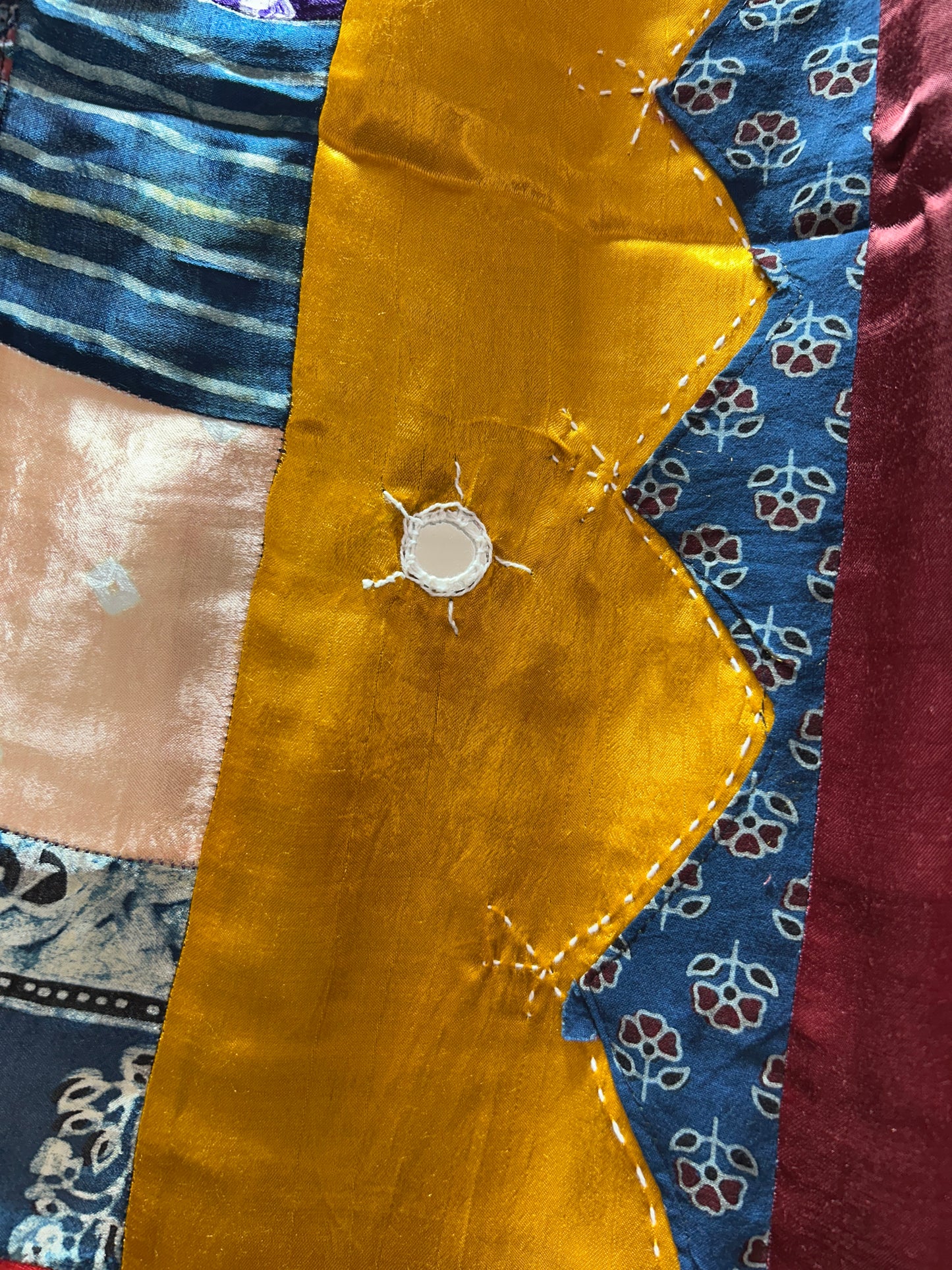 Ajrakh Patch Work Modal Silk Dupatta