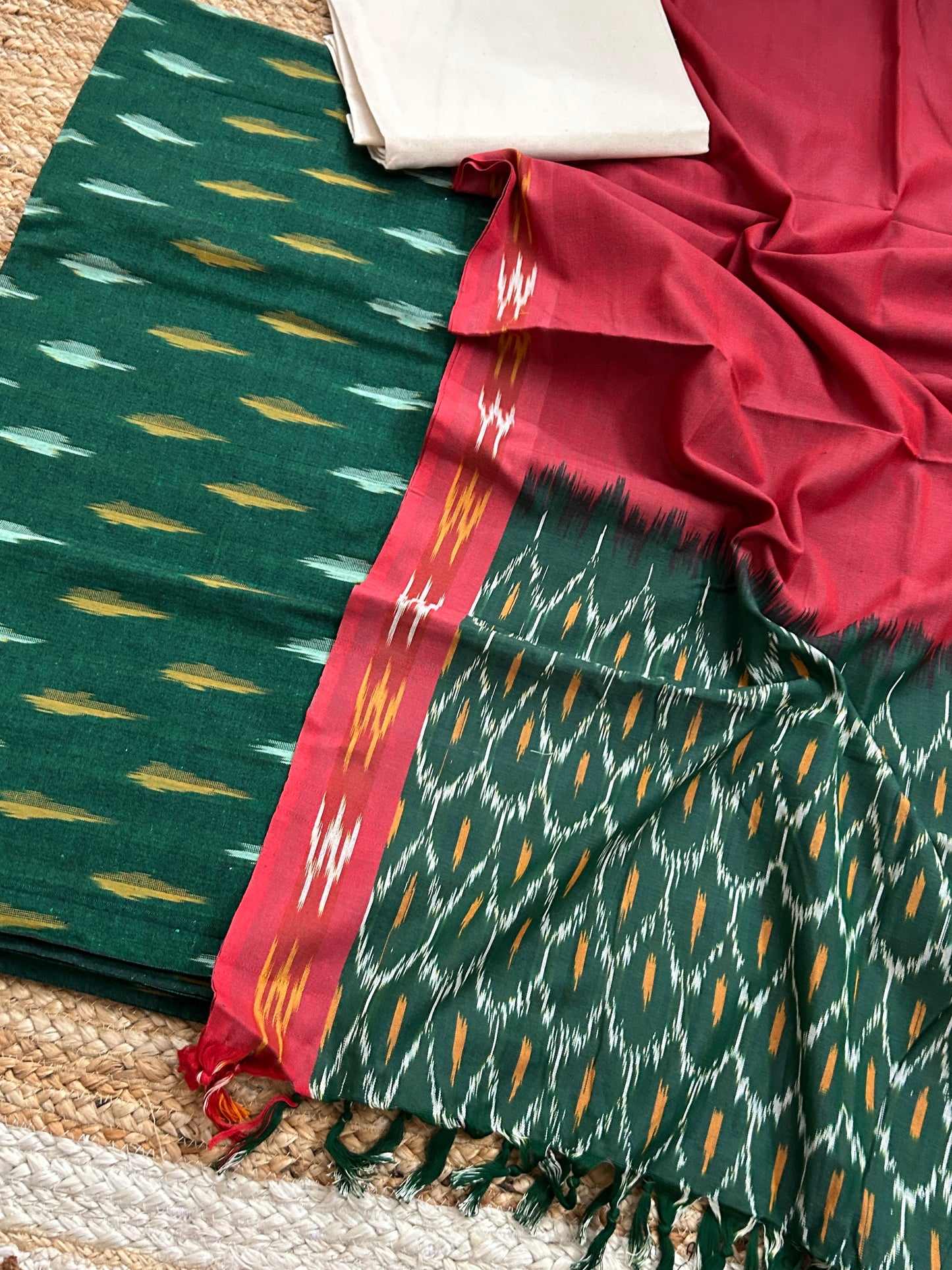 Ikat Cotton Dress Material