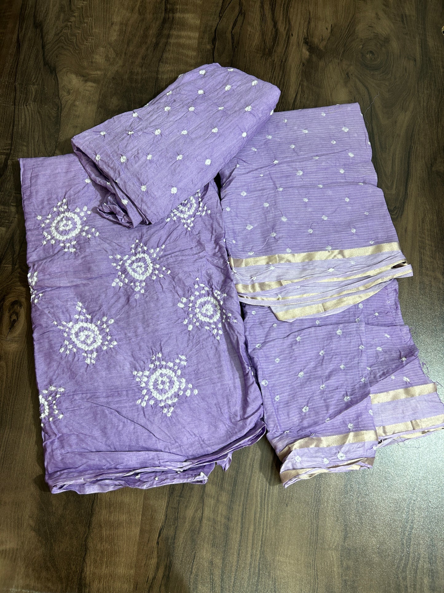 Bandhej Cotton Dress Material