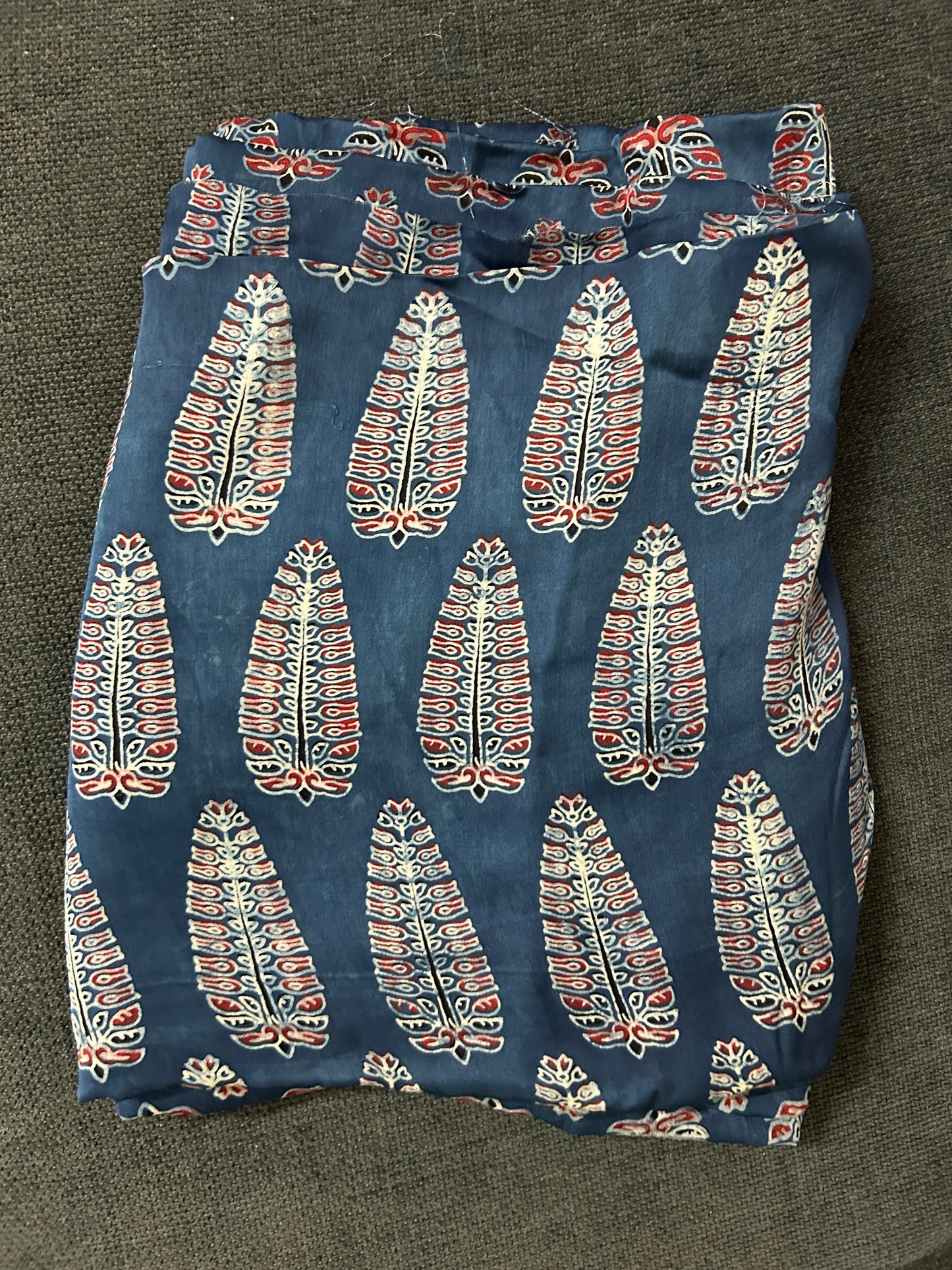 Ajrakh Modal Silk Fabric