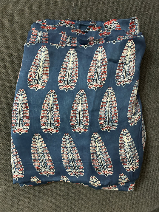 Ajrakh Modal Silk Fabric