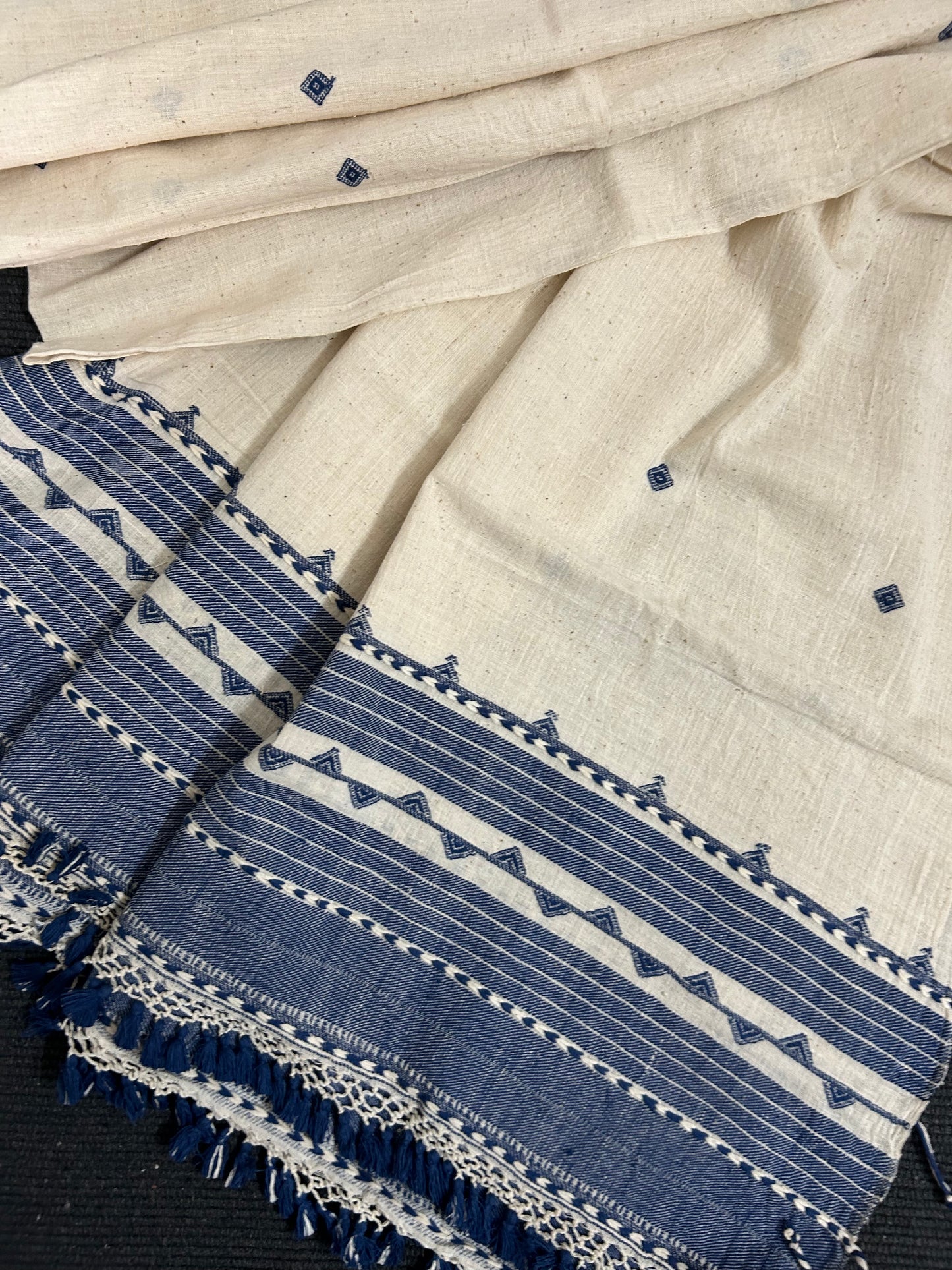 Kala Cotton Bhujodi Kutchh Embroidered Dupatta