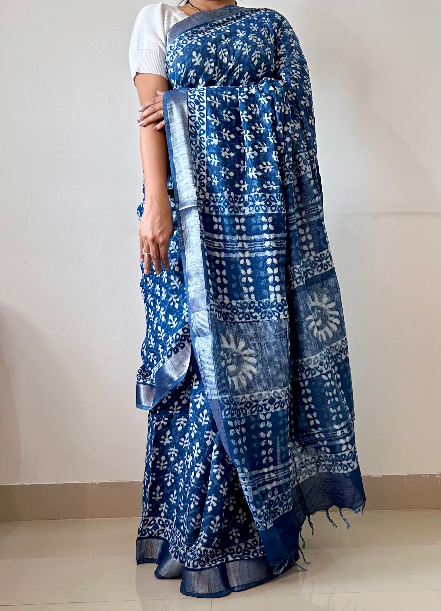 Russian Silk Lambani Embroidery Saree