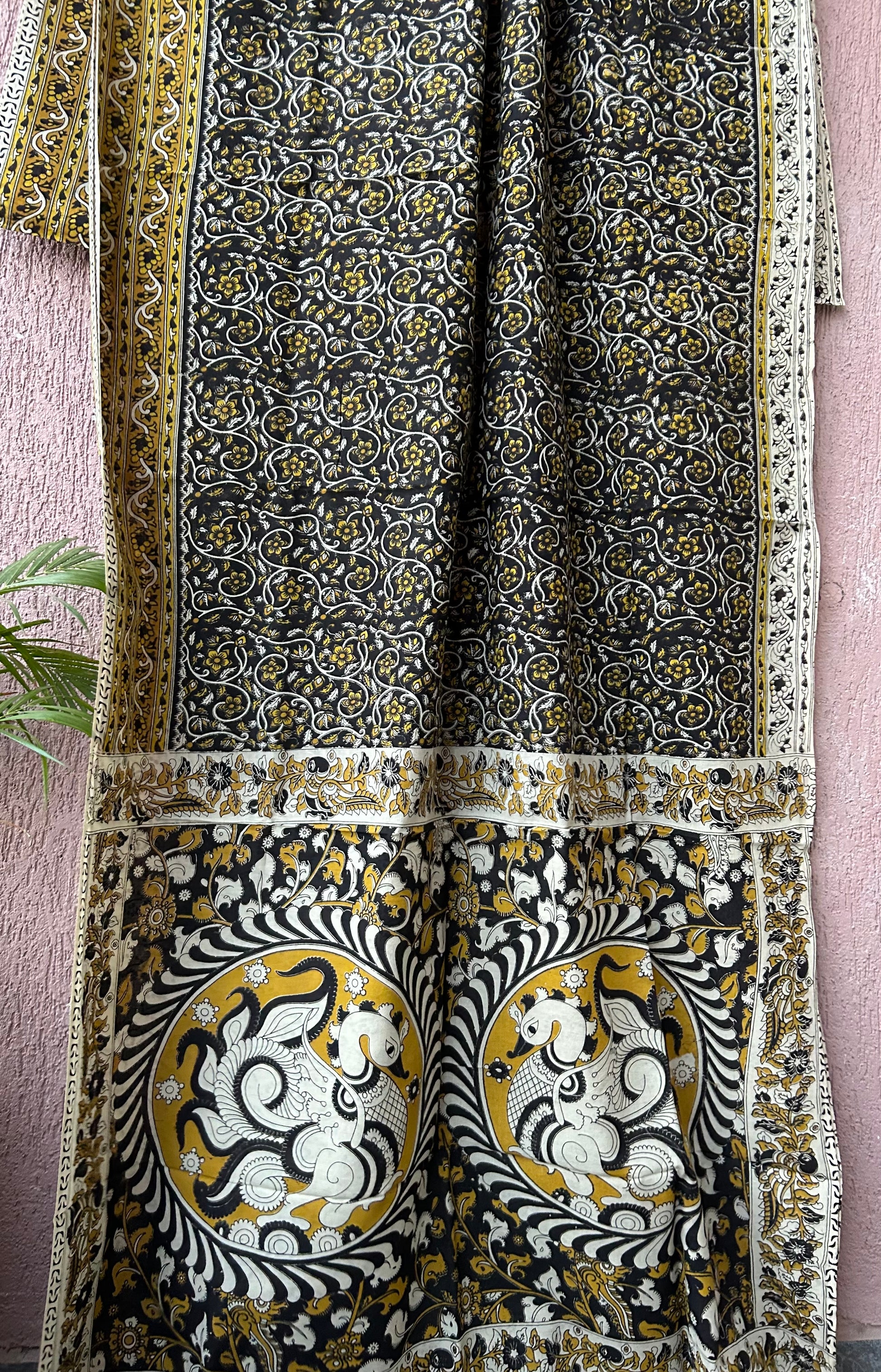 Kalamkari Cotton Saree with Blouse