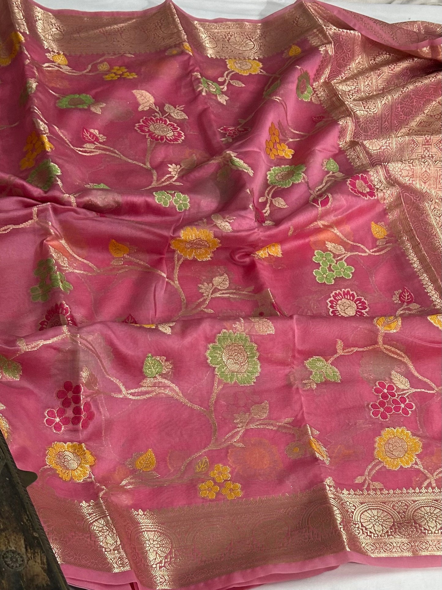 Banarasi Semi Georgette Silk Saree