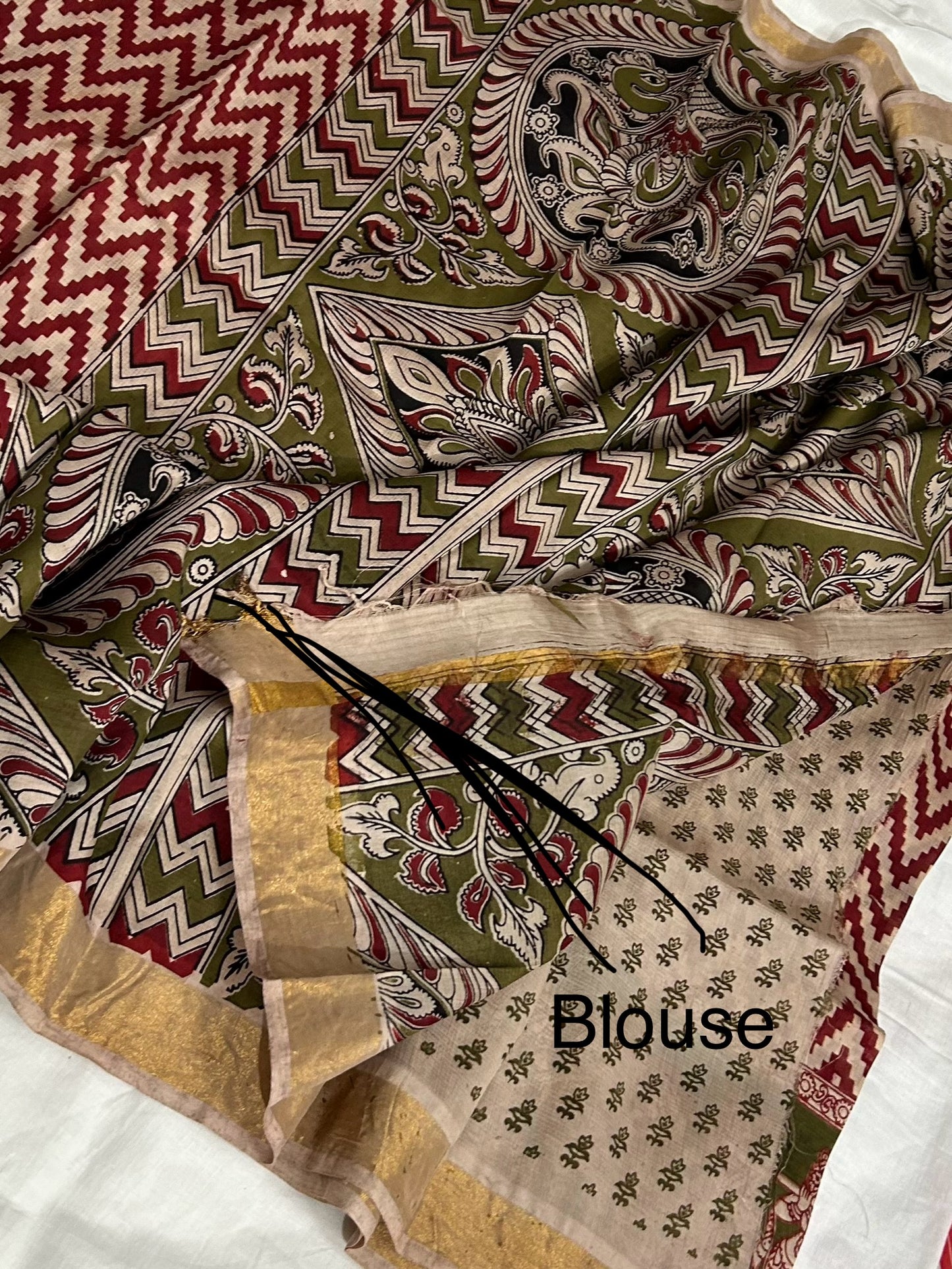 Kalamkari Silk Saree