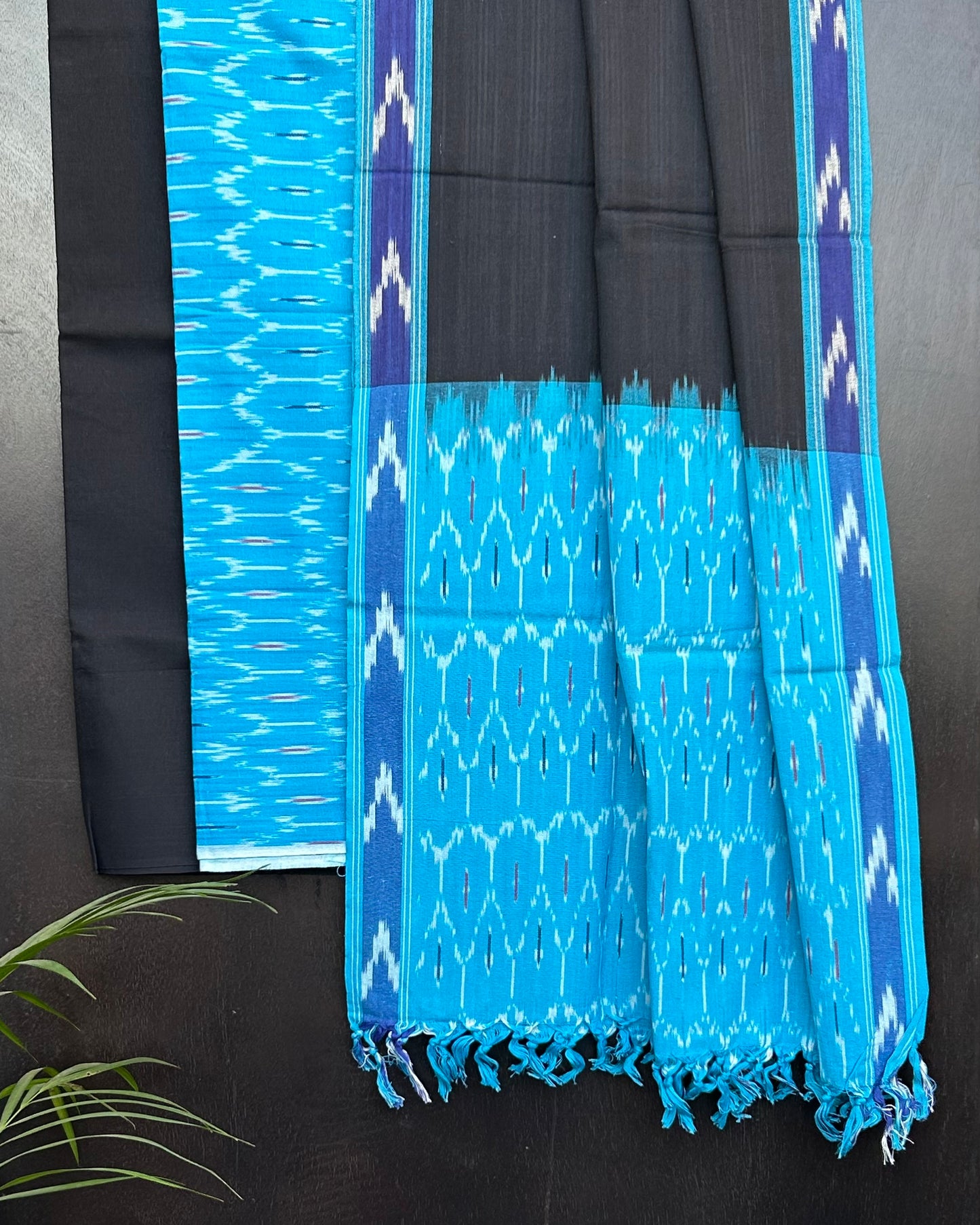 Double Ikat Cotton Dress Material