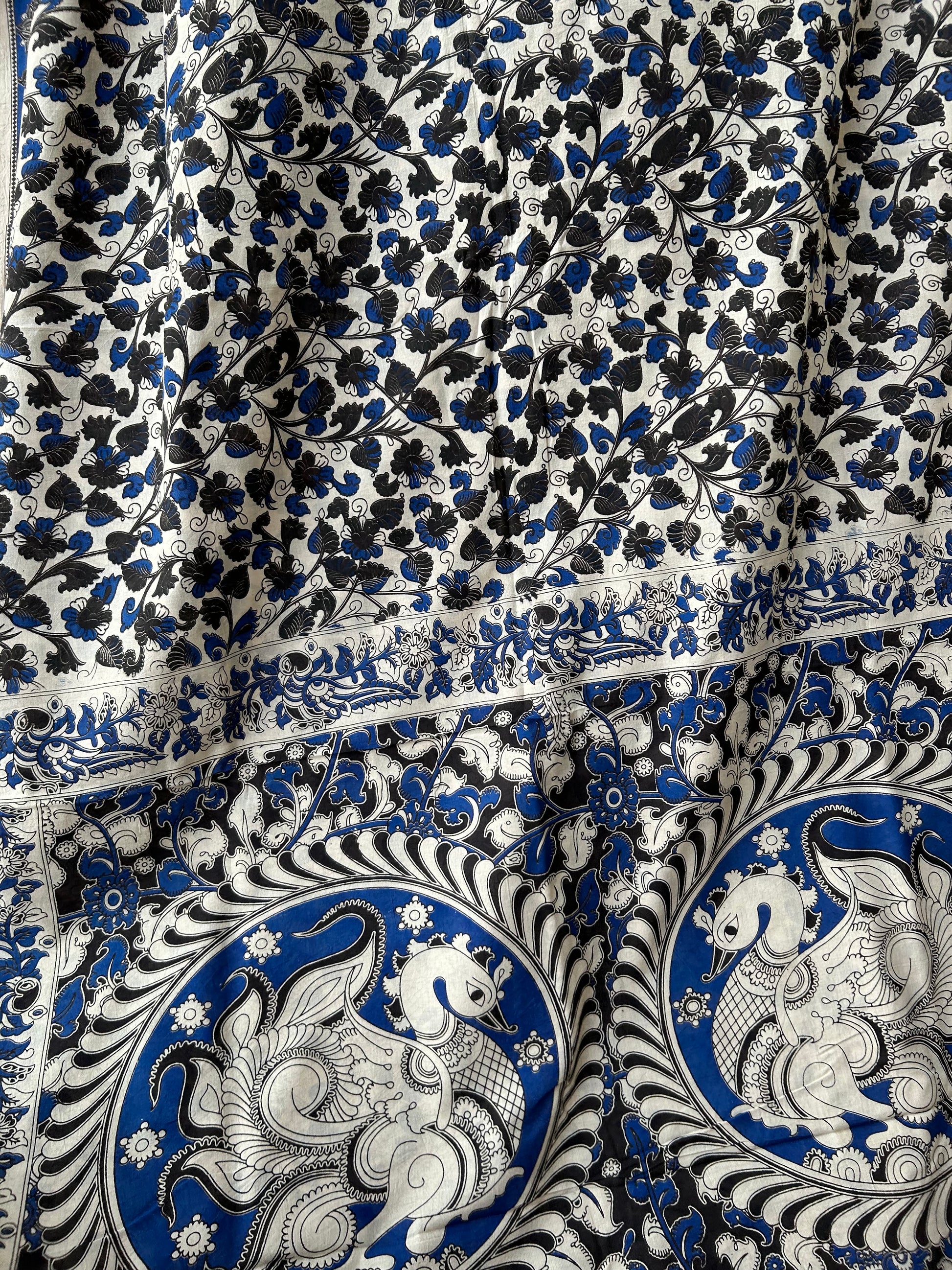 Kalamkari Cotton Saree with Blouse