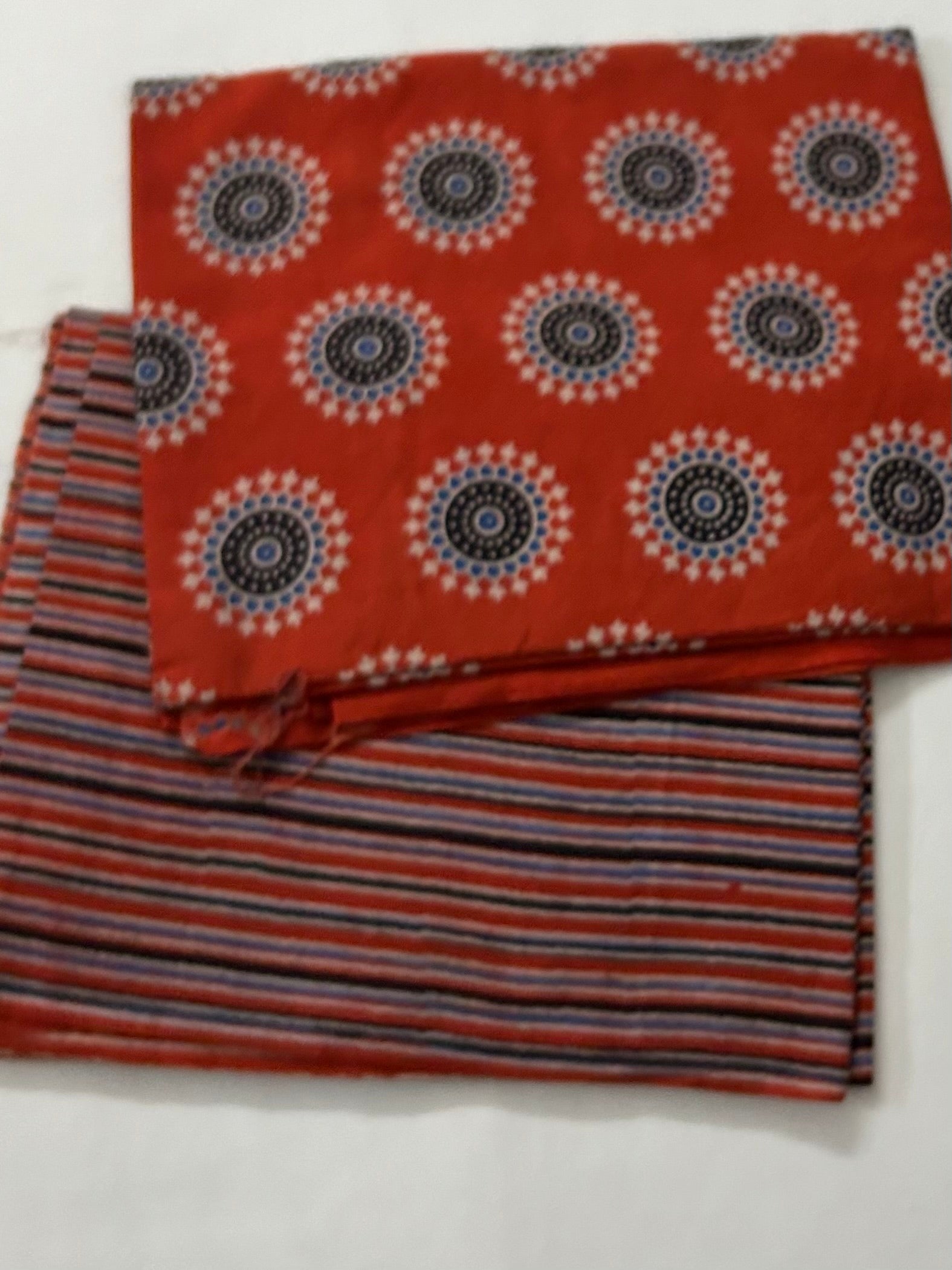 Ajrakh Cotton Top Bottom Set
