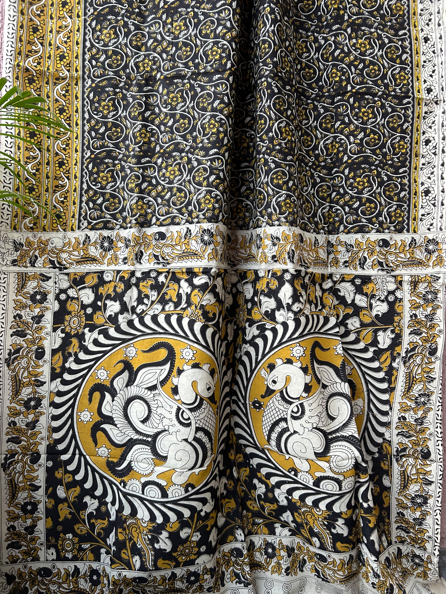 Kalamkari Cotton Saree with Blouse