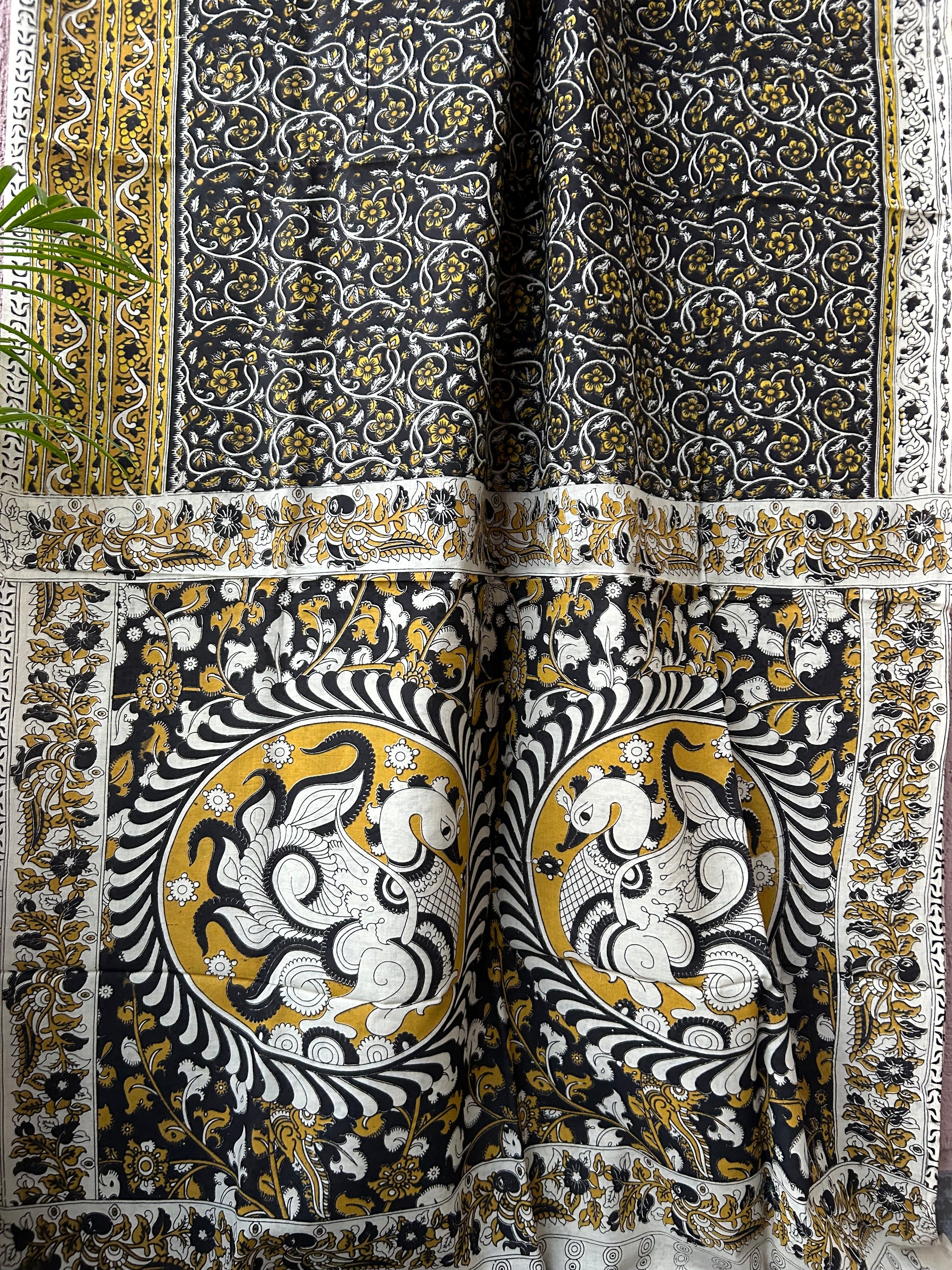 Kalamkari Cotton Saree with Blouse