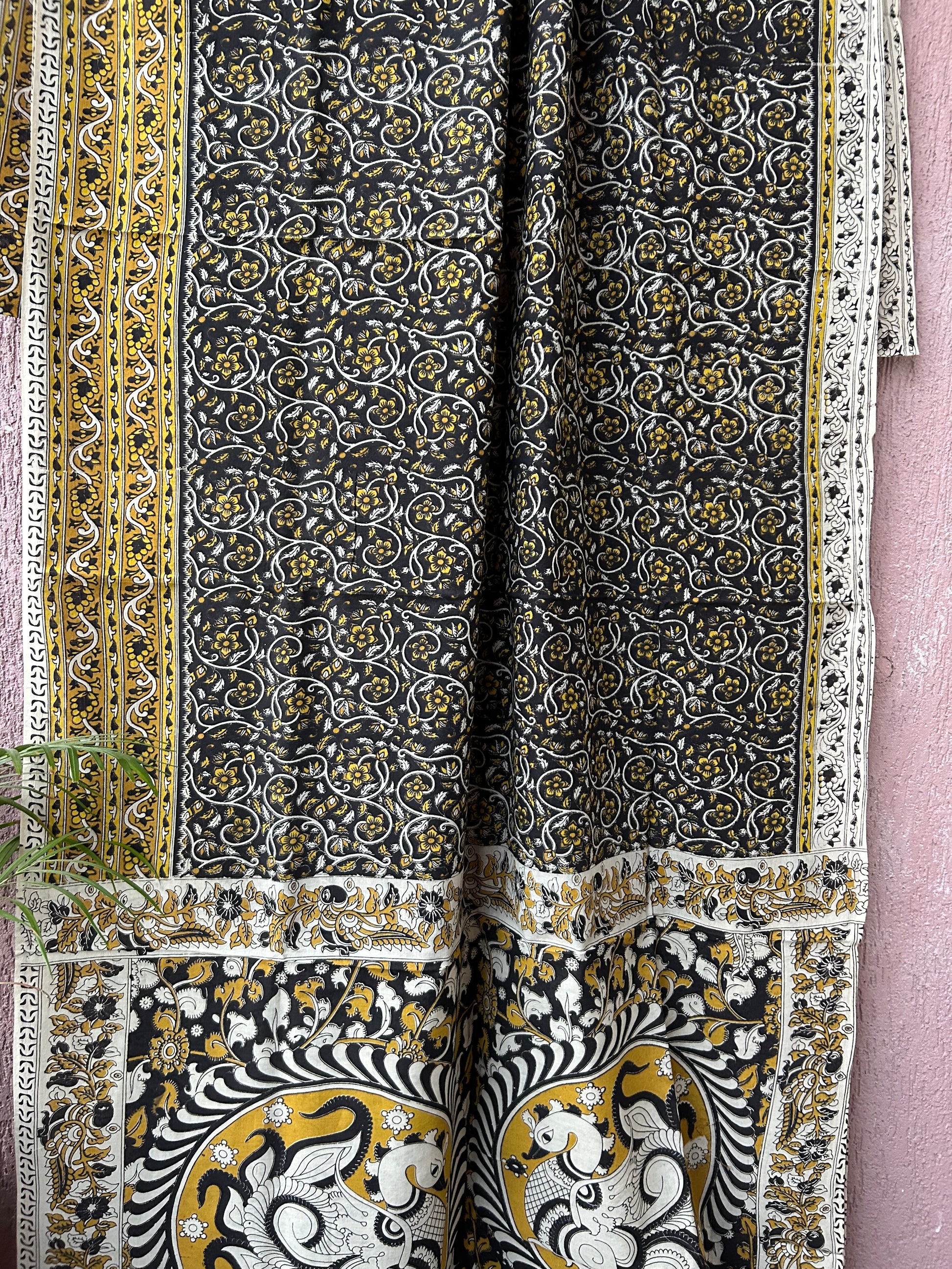 Kalamkari Cotton Saree with Blouse