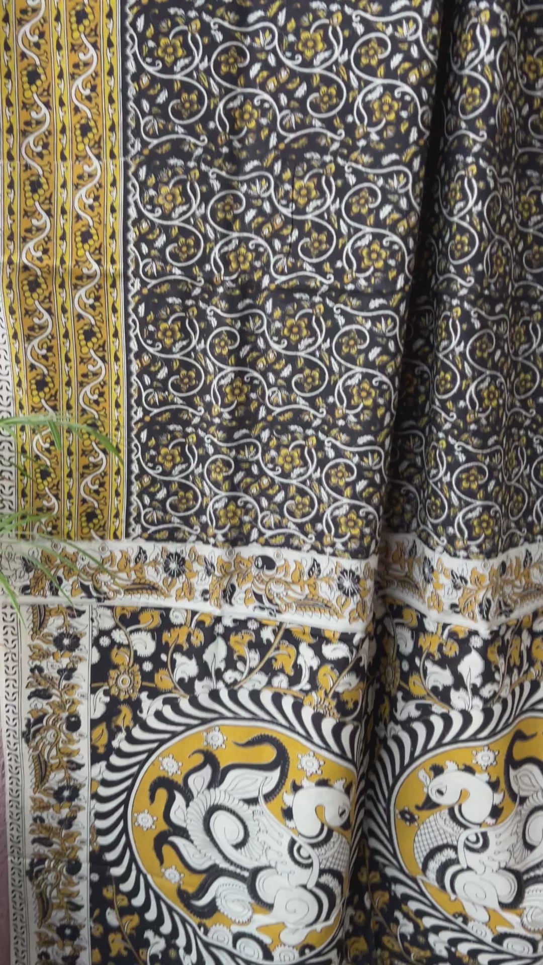 Kalamkari Cotton Saree with Blouse