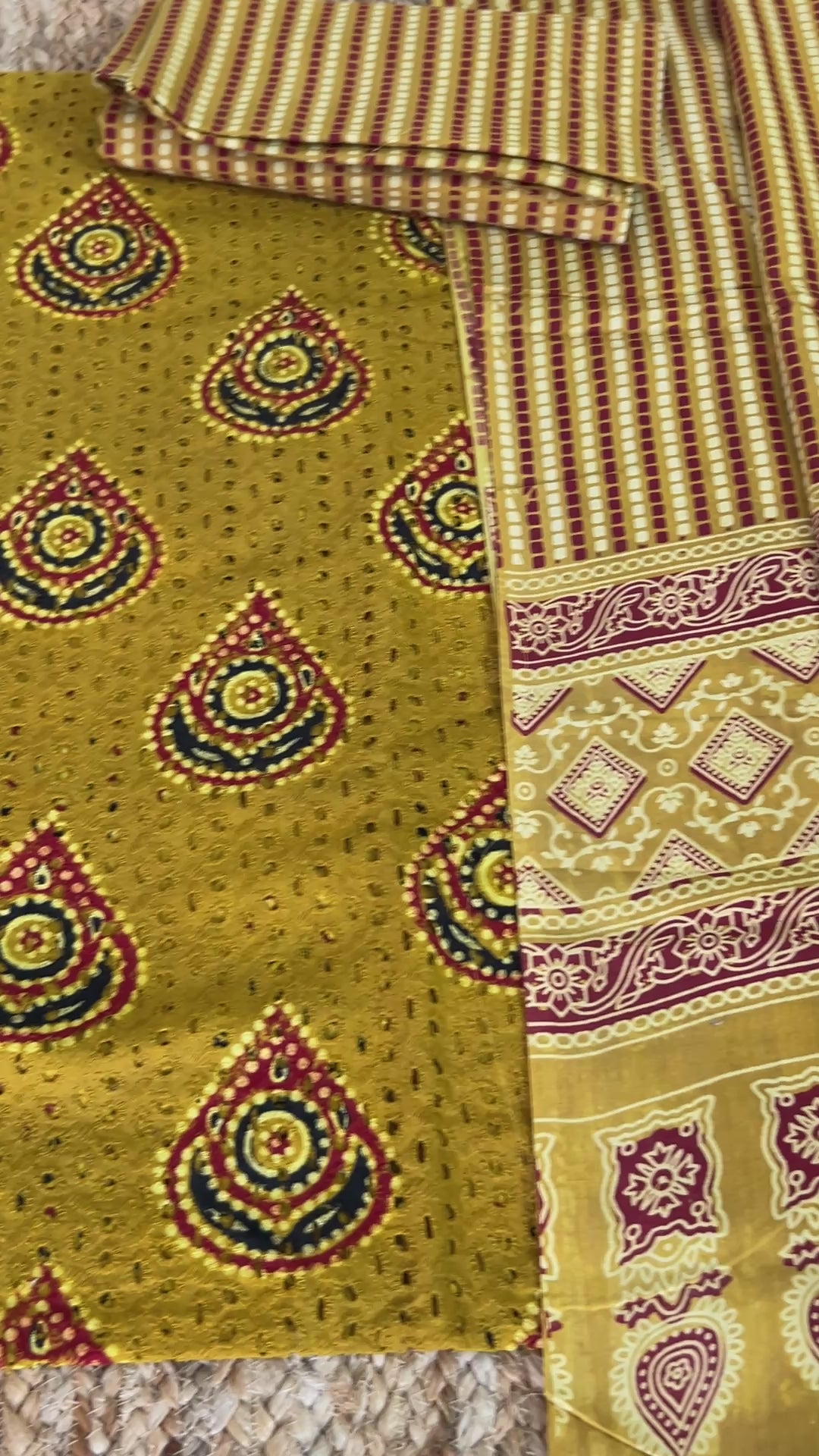 Ajrakh Cotton Hakoba Dress Material