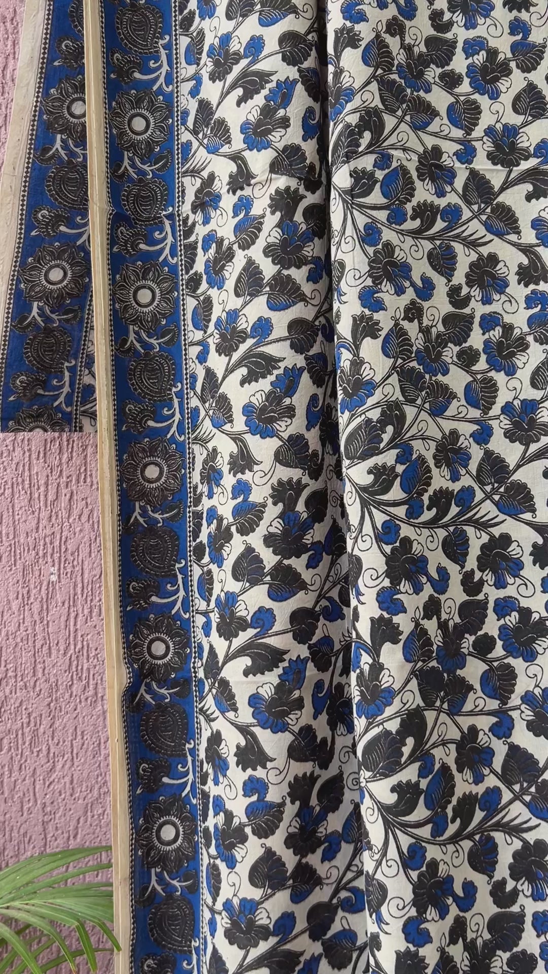 Kalamkari Cotton Saree with Blouse