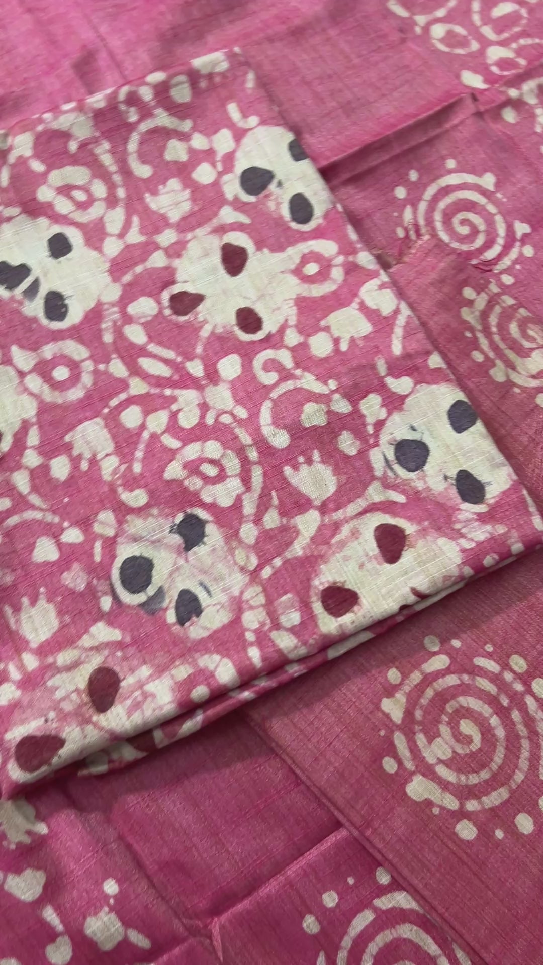 Batik Silk Cotton Dress Material