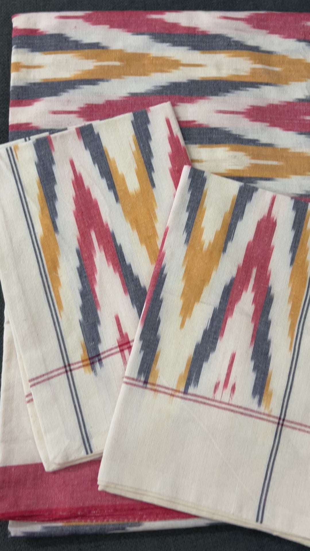 Ikat Double Cot Cotton Bedsheet
