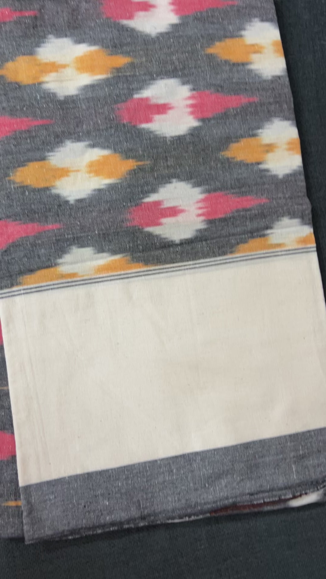Ikat Double Cot Cotton Bedsheet