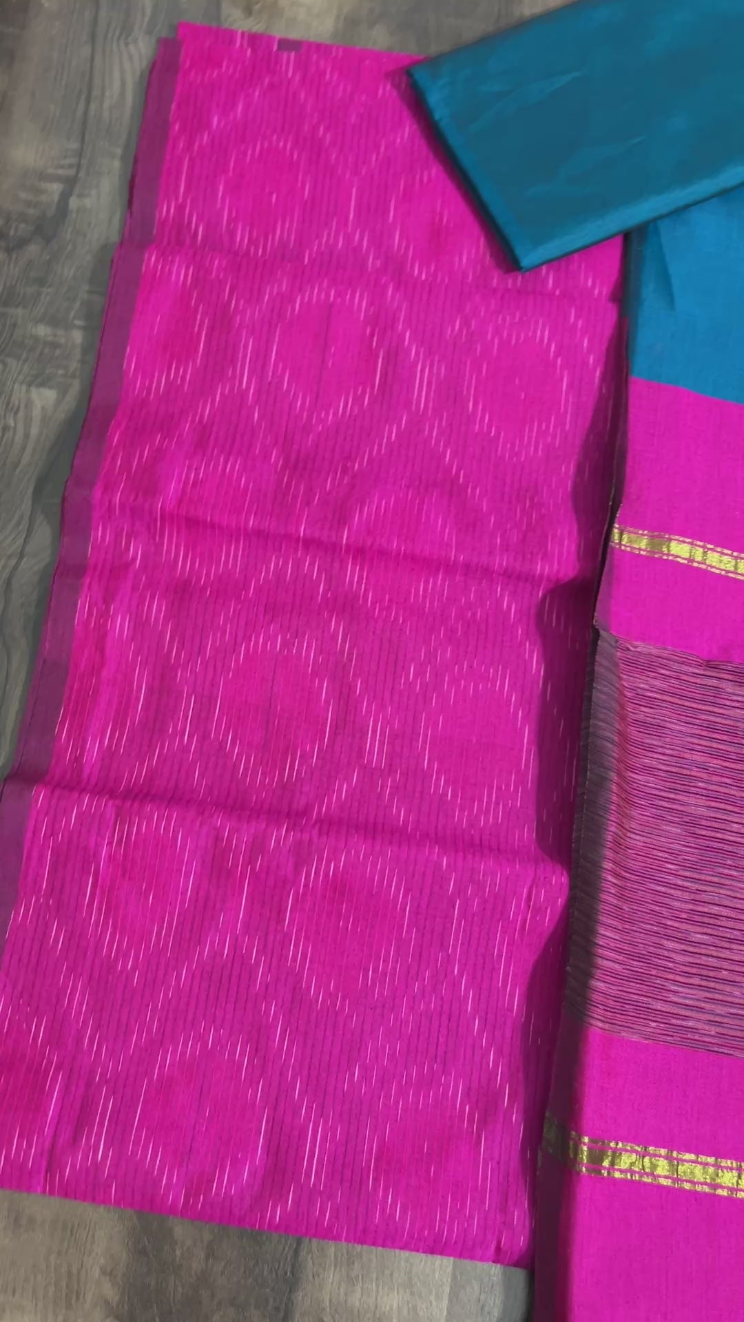 Ikat Cotton Silk Dress Material