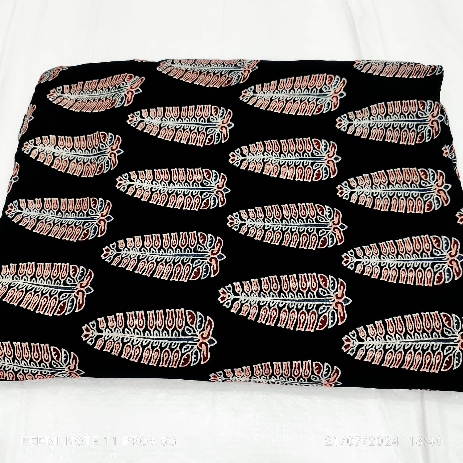 ajrakh modal silk material
