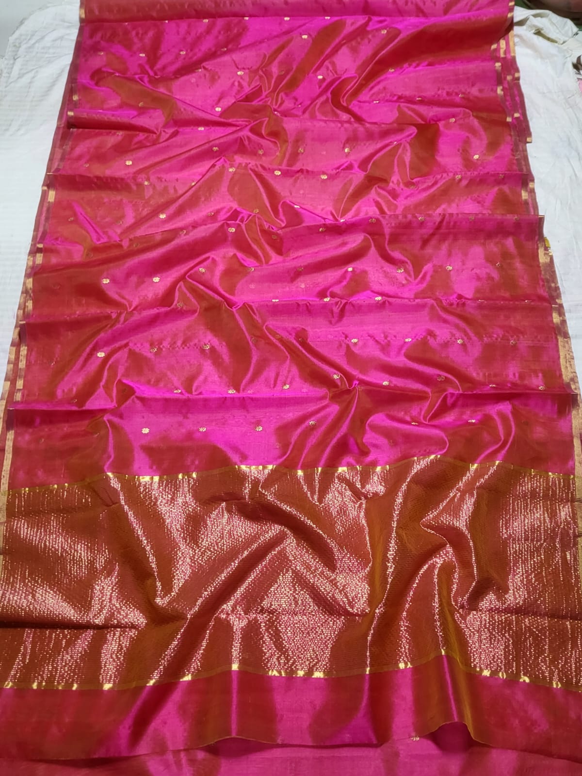 Chanderi Silk Saree with Blouse