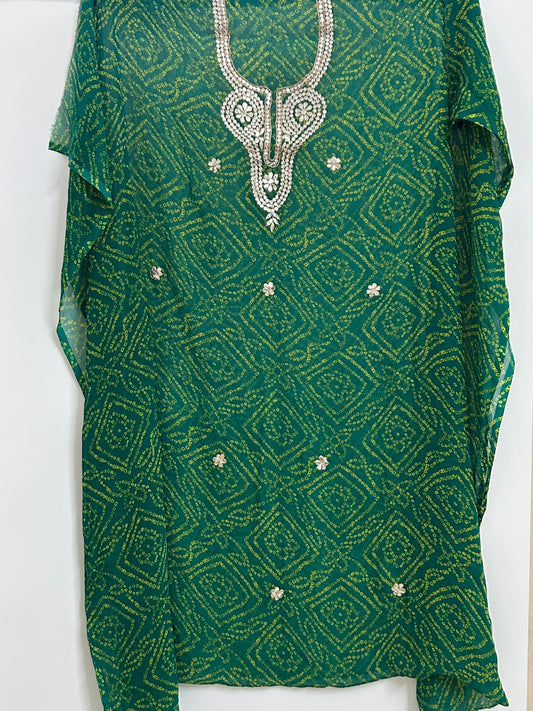 Handwork Georgette Gotapatti Kurti