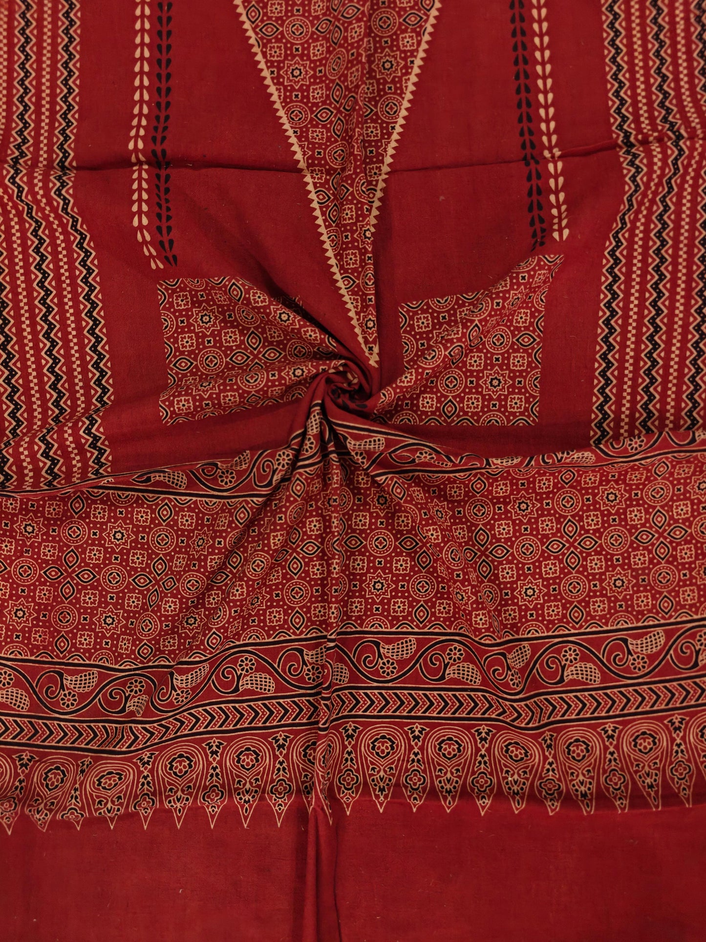 Ajrakh Cotton Dupatta