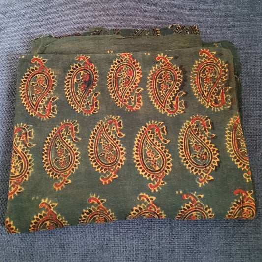 Ajrakh Cotton Blouse Piece