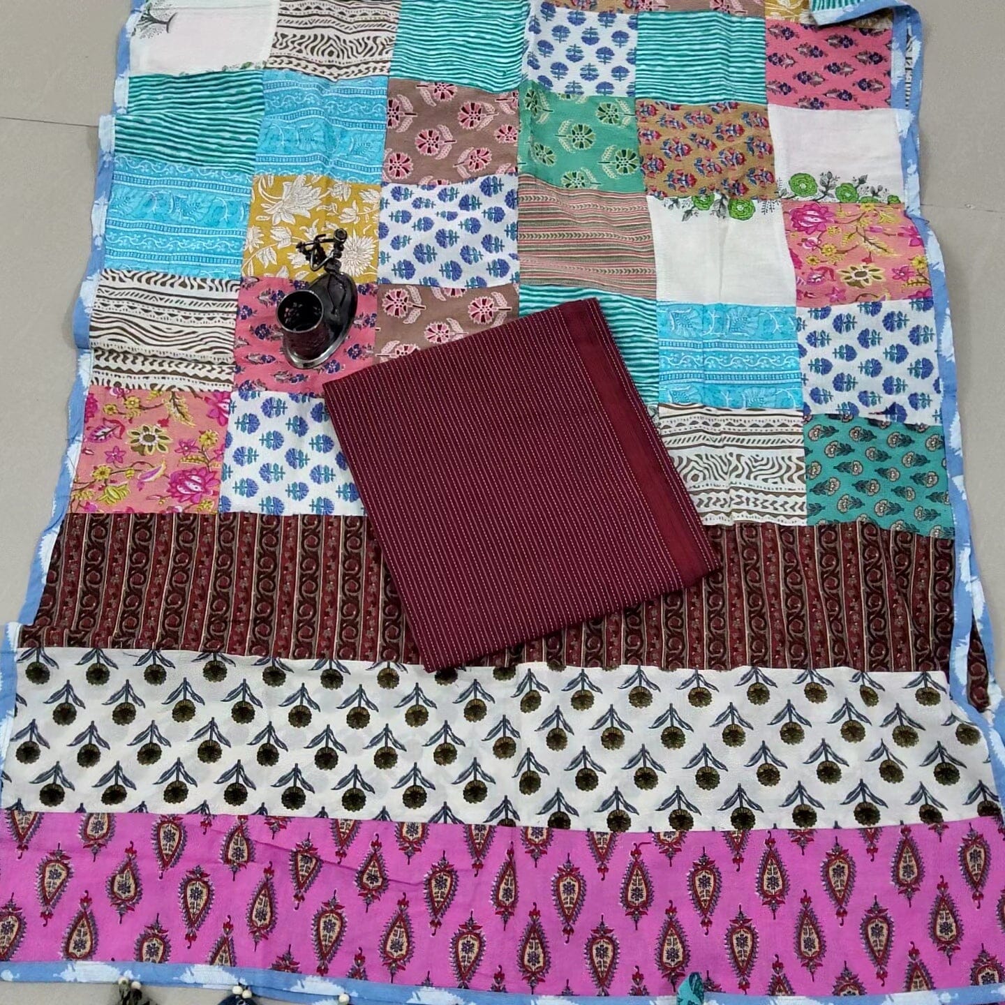 Ajrakh Cotton Top Dupatta set