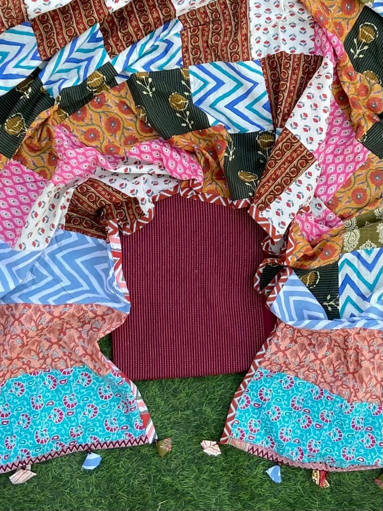 Ajrakh Cotton Top Dupatta set