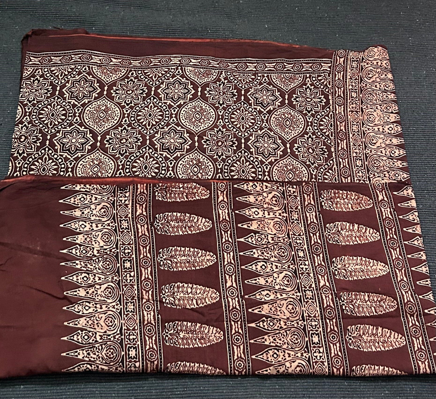 Ajrakh Cotton Saree