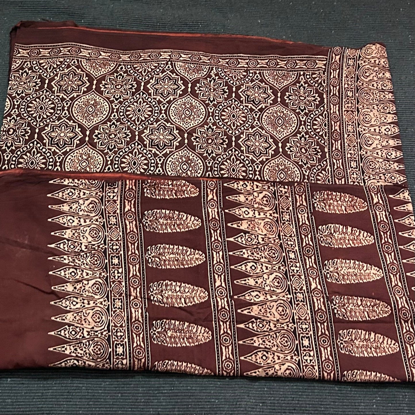 Ajrakh Cotton Saree