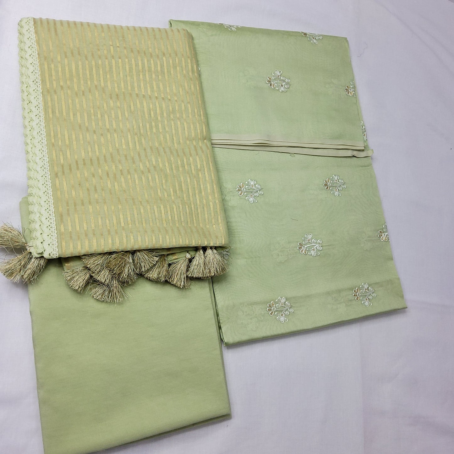 Banarasi Embroidered Dress Material