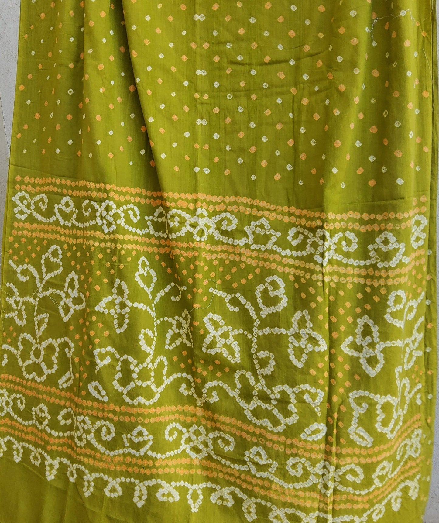 Bandhej Satin Cotton Saree with blouse