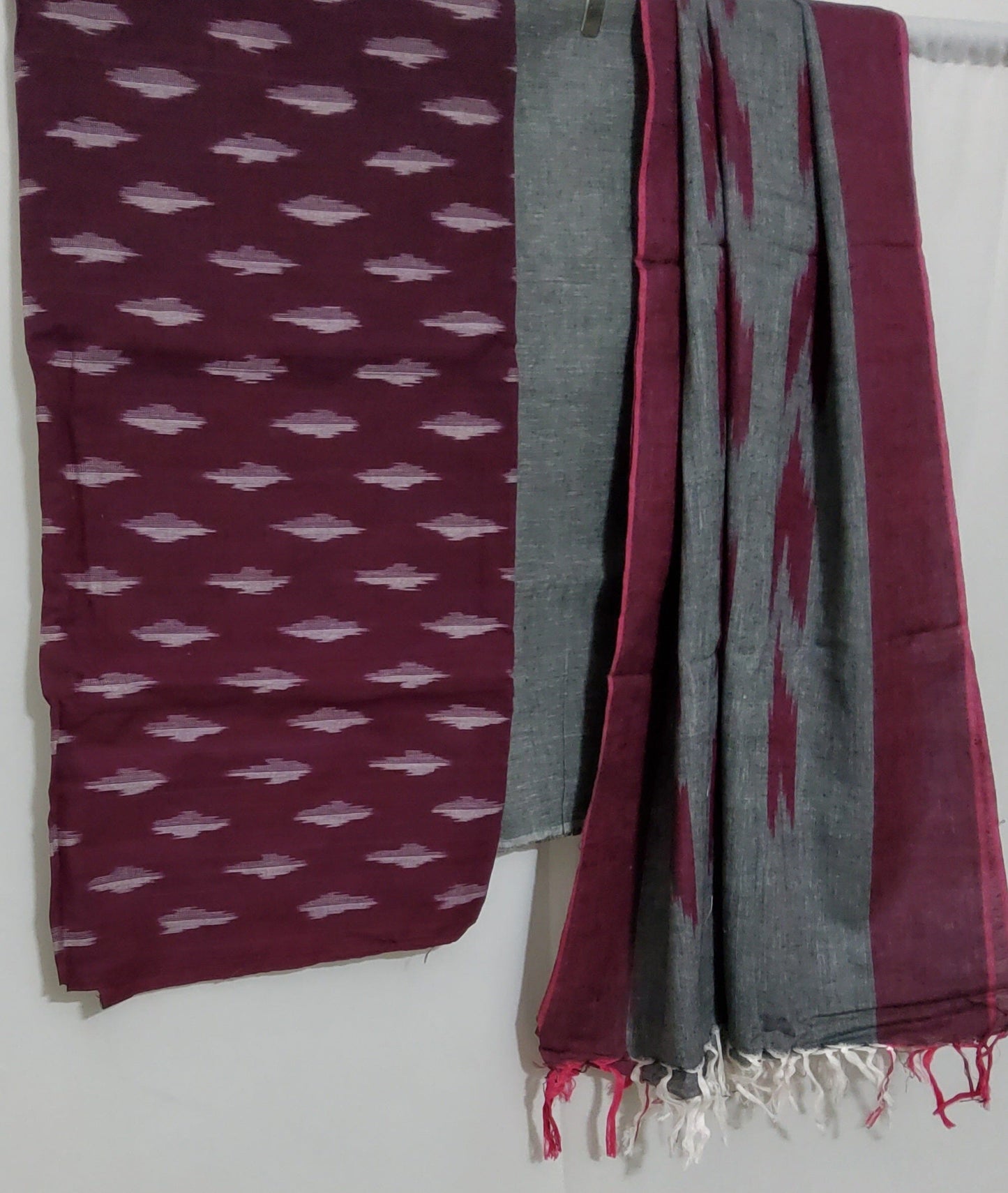 Bhagalpur Ikat Cotton Dress Material