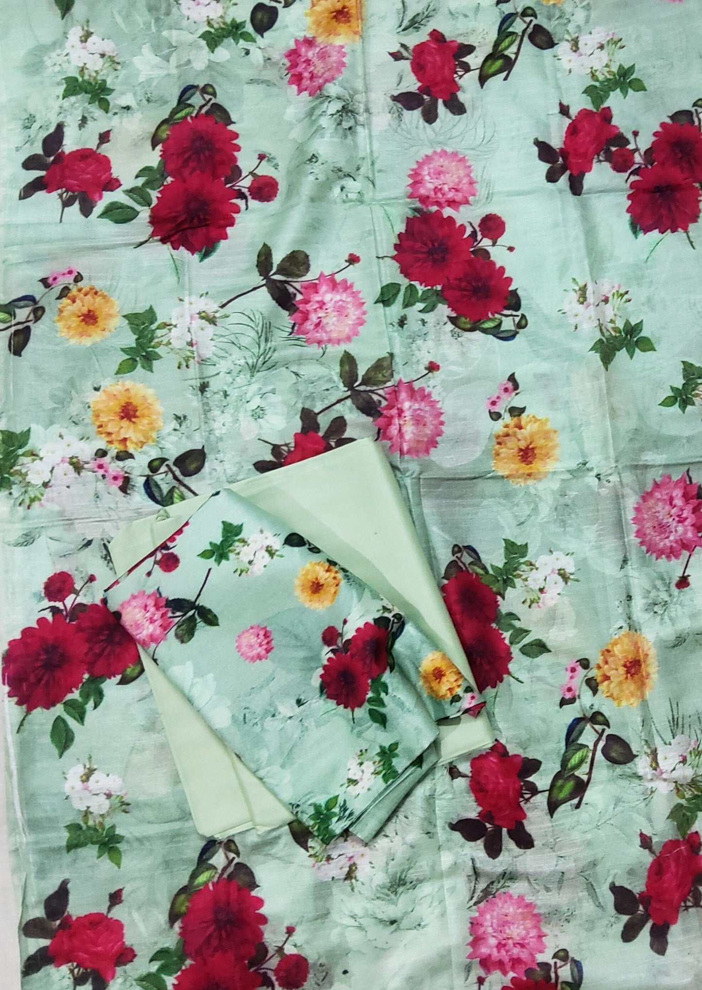 Bhagalpur Tussar Silk Digital Print Dress Material