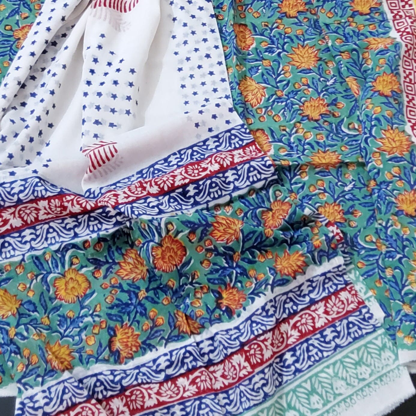 Bagru Cotton Dress Material with Cotton Dupatta
